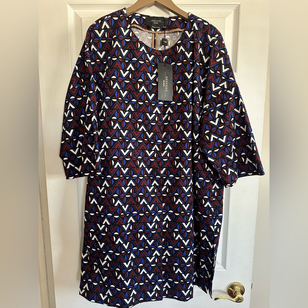 Max Mara Weekend “ADIGE” Multicolor Coat – Size 8 – NWT – Lightweight